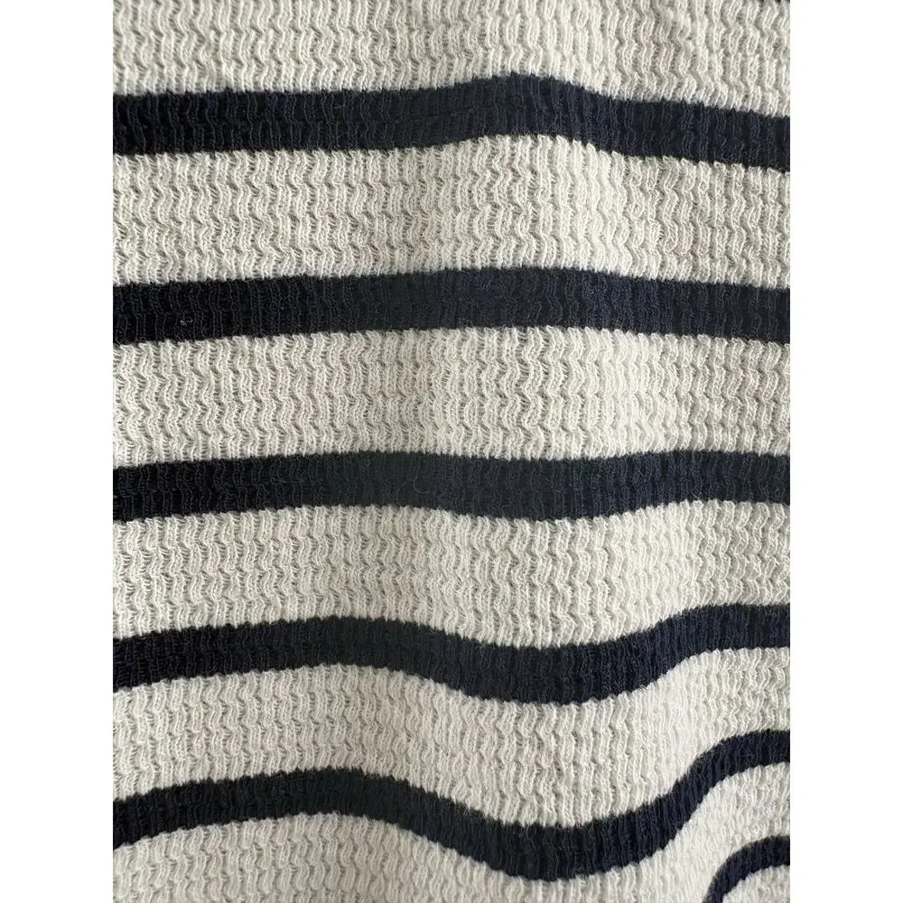 SEAS Seventy Eight & Sunny Long Sleeve Tee - S Navy Stripe Coastal Preppy USA